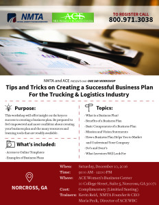 Tips & Tricks on Creating a Successful Business Plan @ ACE Women's Business Center | Norcross | Georgia | United States