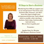 ACE Services & 10 Steps to Start a Business